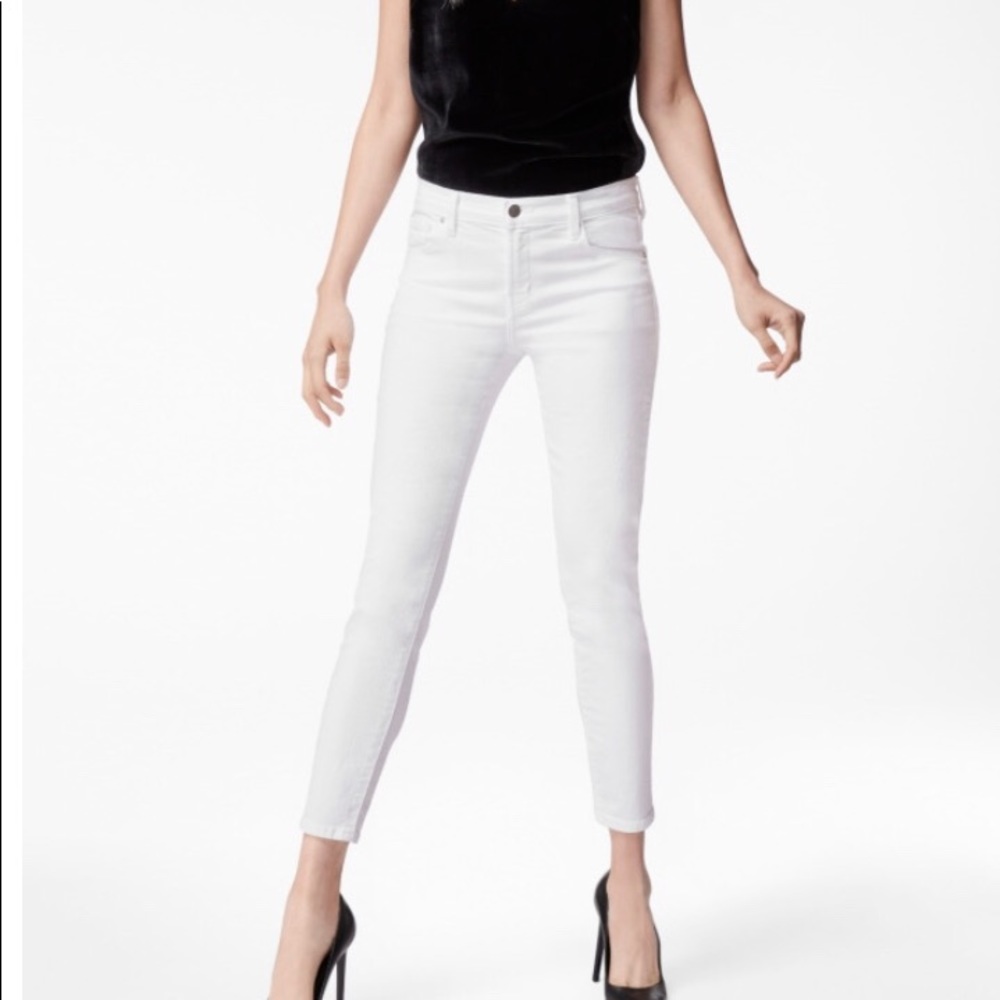 J Brand Capri Mid-Rise Jeans